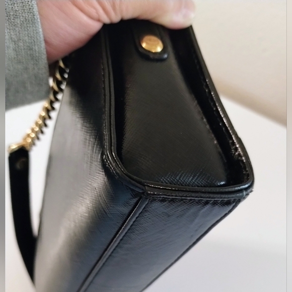 MCM Studded Shoulder Bag Black/Gold - Picture 8 of 14